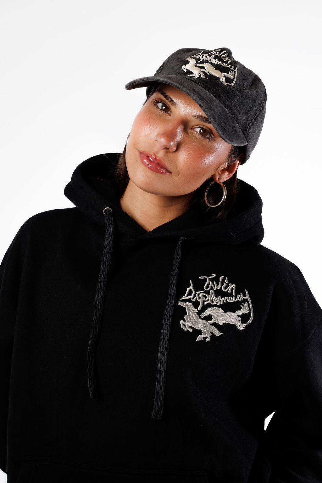 Twin Diplomacy Mustangs Sunfaded Hat - Gray