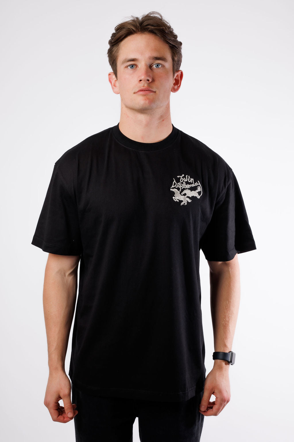 Twin Diplomacy Mustangs Signature Tee - Black