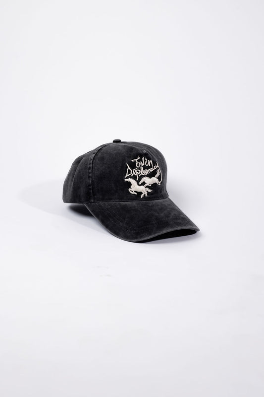 Twin Diplomacy Mustangs Sunfaded Hat - Gray